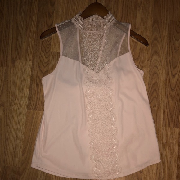 Express Tops - Express Light baby pink sleeveless shirt.